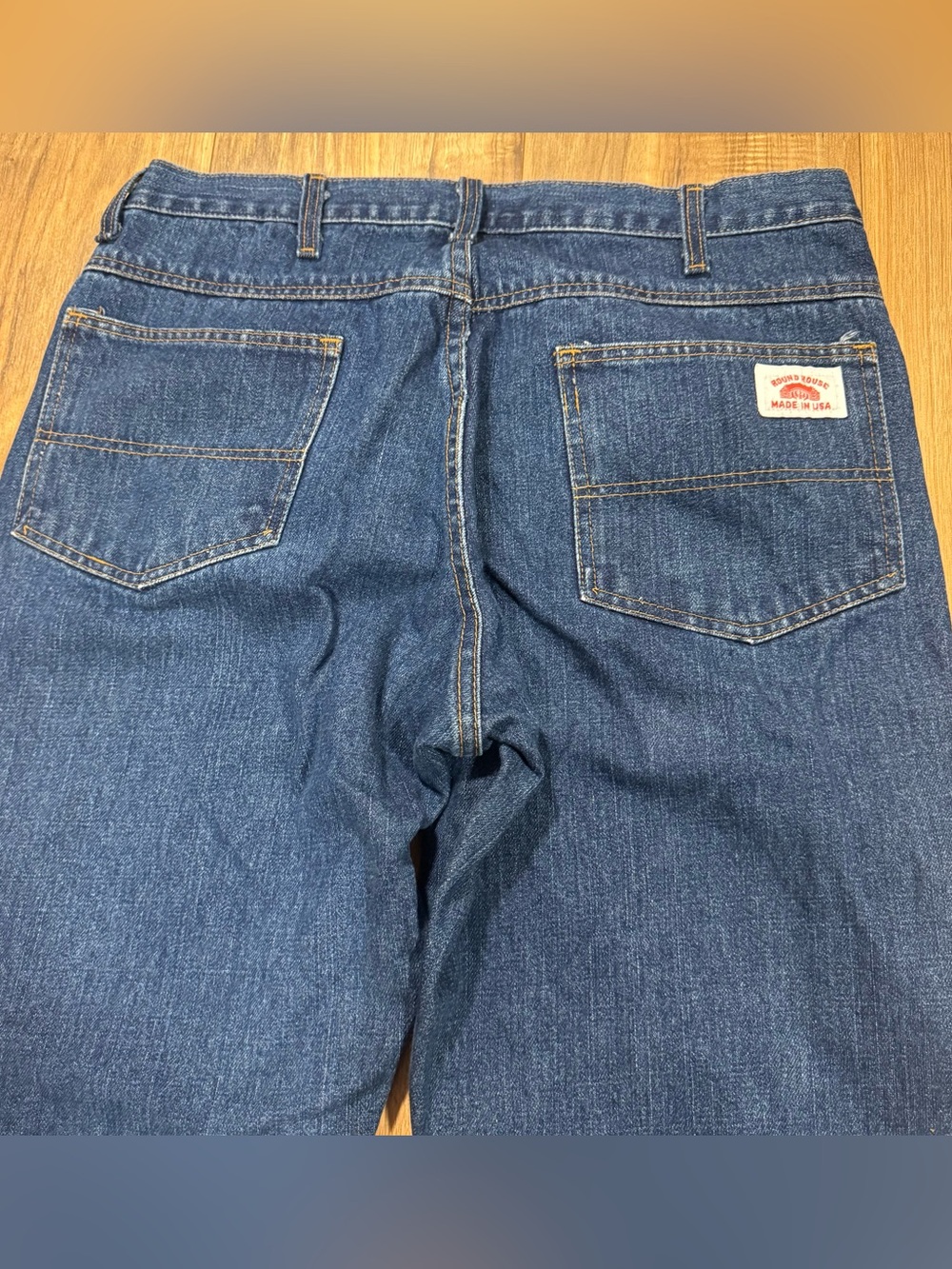 Men's Straight Fit Indigo Jeans - Round House